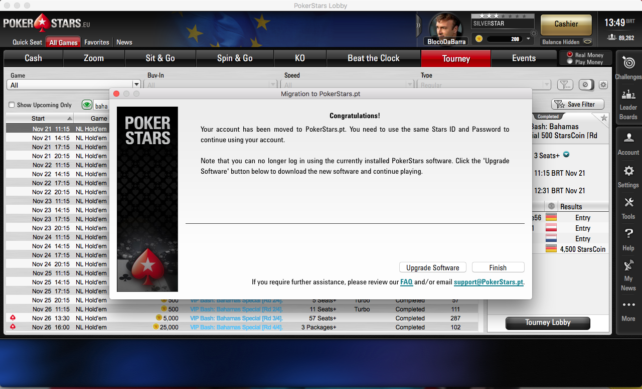 Abertura/Migração de Conta PokerStars.PT 102