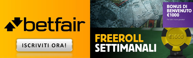 promozioni poker online Betfair
