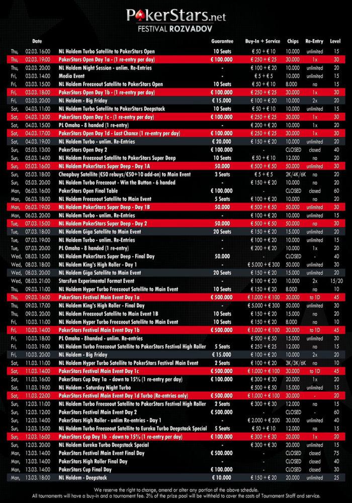 Spannende Live Poker Turniere im März 101