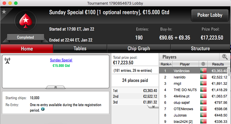 Variâncias Vence Sunday Special €100, Kid Quack o Warm-Up €50 & Mais 101