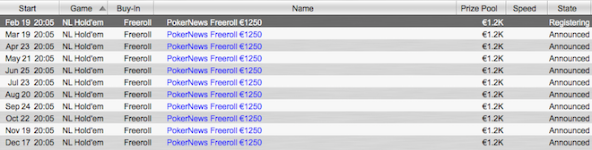 Exclusivo PokerNews Portugal: Freeroll Mensal de €1,250 Hoje às 20:05 PokerStars 101