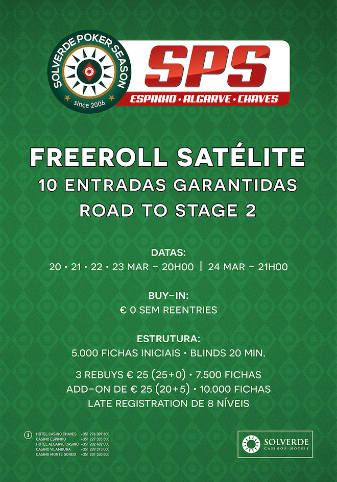 Mais 6 Jogadores Rumam ao Dia 2 do Road To Stage 2: Freeroll Satélite com 10 Entradas... 101