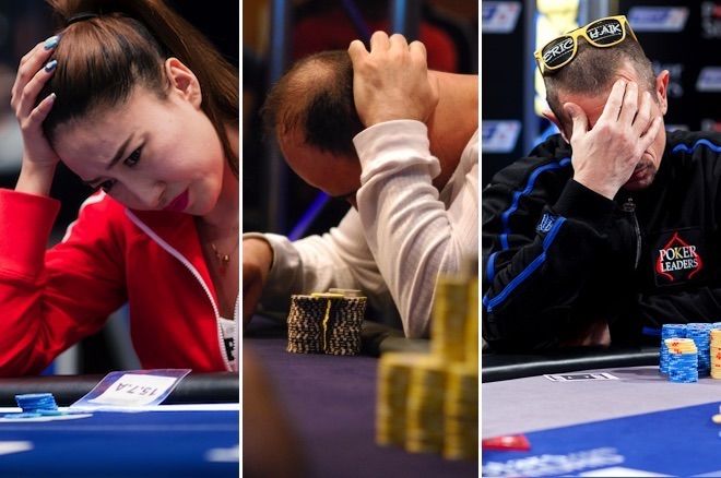 Poker players under pressure
