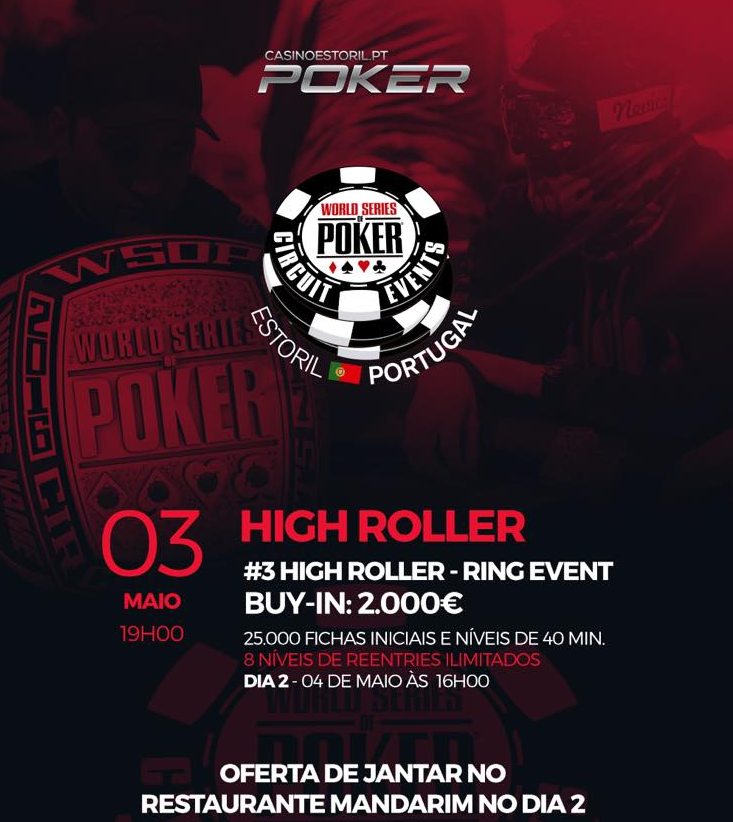 WSOPC Estoril: Evento #3 High Roller, um dos Anéis Mais Apetecíveis 101