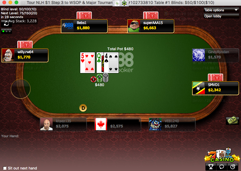 888poker WSOP Step Qualifier