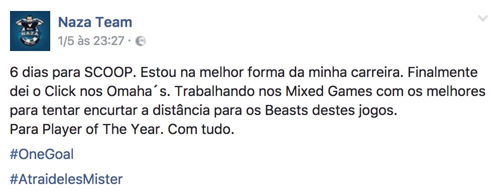 João "Naza114" Vieira Lidera POY SCOOP Medium e Overall 101