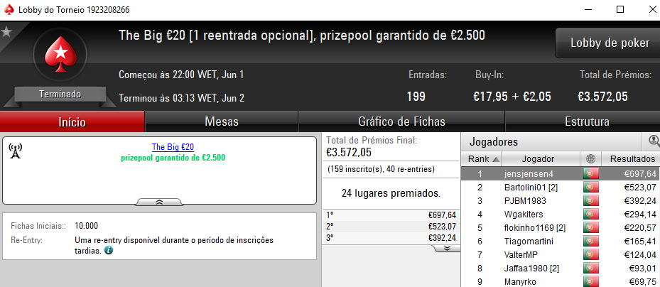 Jensjensen4 Fatura à Grande; OTENknows Vence The Hot BigStack Turbo €50 102