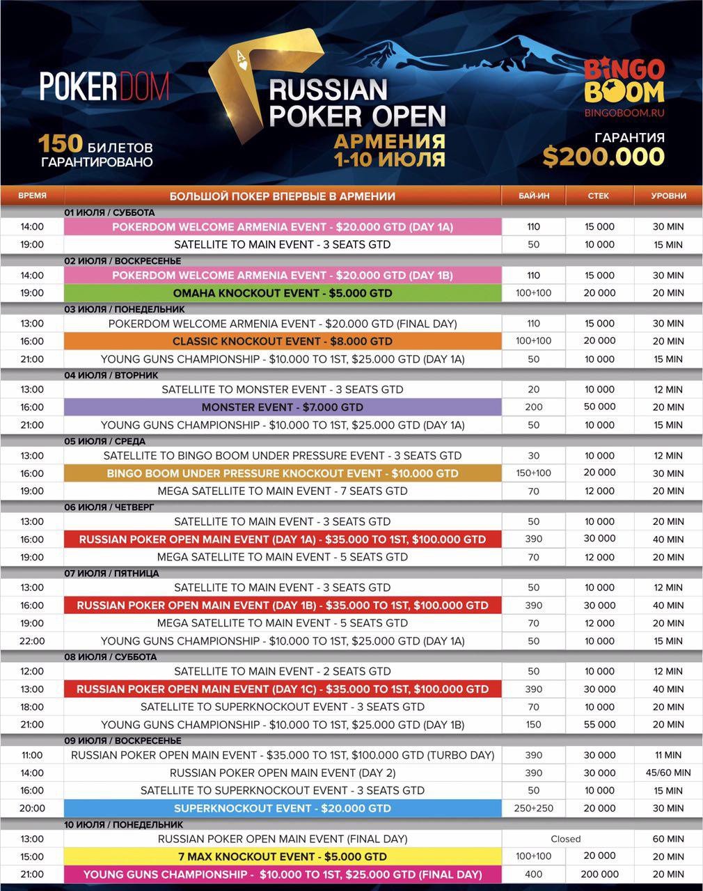 PokerDom Russian Poker Open Армения 101
