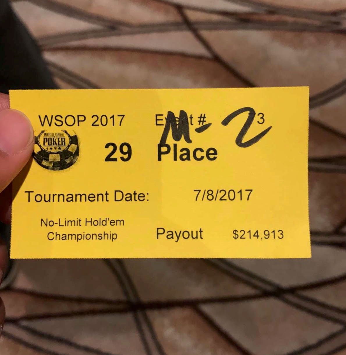 PN Blog: My Journey to 29th Place in the WSOP Main Event 112