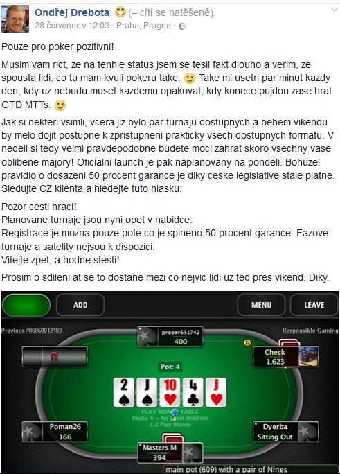 Garantované turnaje konečně také na české platformě PokerStars 101