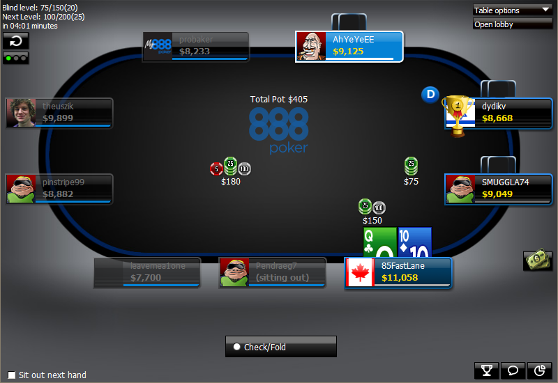 888poker throwing trophy