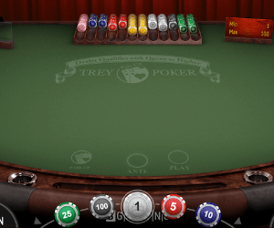 Play Trey Poker with a Bonus!