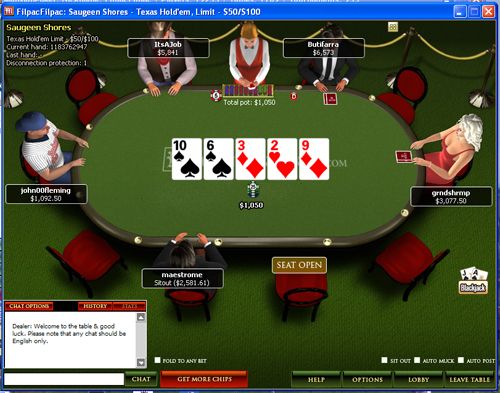 Mansion Poker Fez Actualização de Software 103