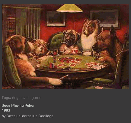 Peinture : 'Dogs playing Poker', icône de la culture pop 105