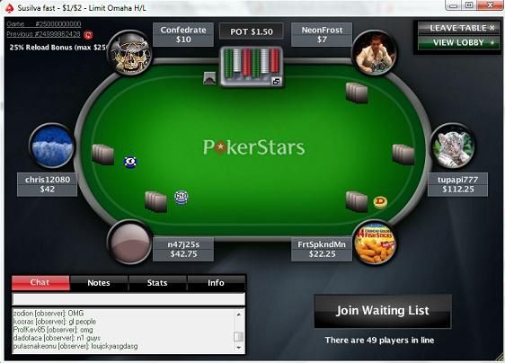 PokerStars 25 milliarder handen endte i deling! 101