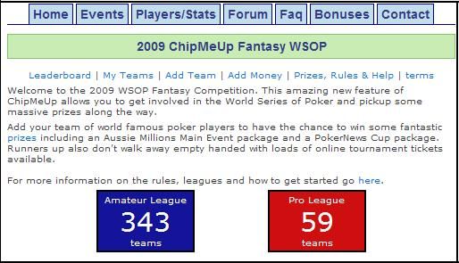 ChipMeUp inför årets WSOP 101