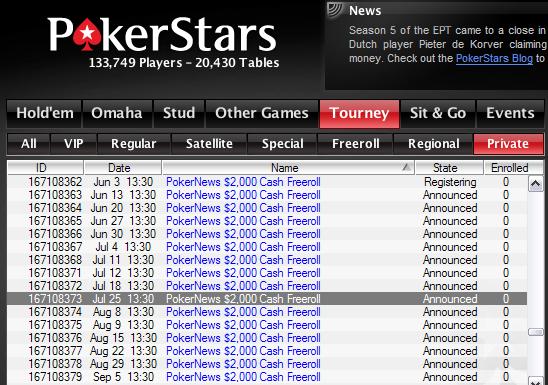 Exclusive ,000 Cash Freerolls from PokerStars 101