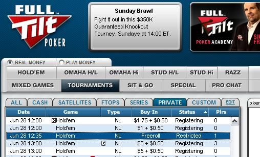 Exclusive ,000 Cash Freerolls at Full Tilt Poker 101