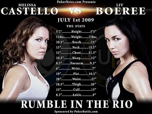 Boxeo entre chicas de póquer: Boeree vs. Castello en el Casino Rio de Las Vegas 101