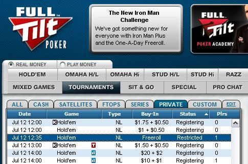 Full Tilt Poker 0 Cash Freeroll Schedule 101