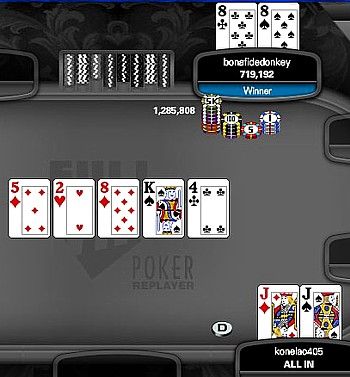 Ben bonafidedonkey Palmer Takes Down Full Tilt K Monday 101