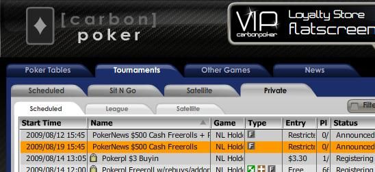 Play in the PokerNews 0 Cash Freeroll Series at Carbon Poker Today! 101