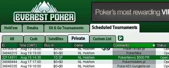 Play Our 0 Cash Freerolls at Everest Poker Today! 101