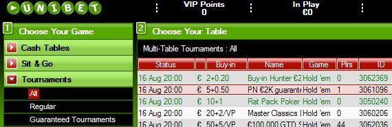 Unibeti turniiriseerial jagatakse mängijatele €2000! 101