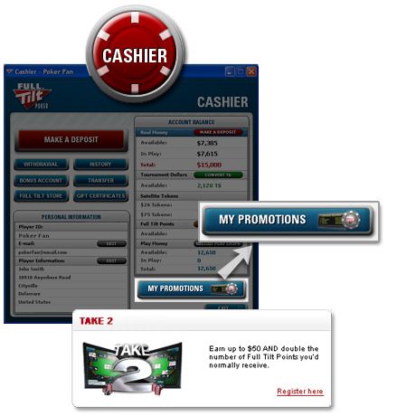 Full Tilt Poker 'Take 2' : double de points et 50$ cash en septembre 101