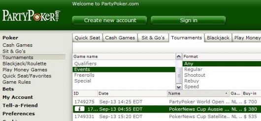 50$ ¡GRATIS! en PartyPoker 101