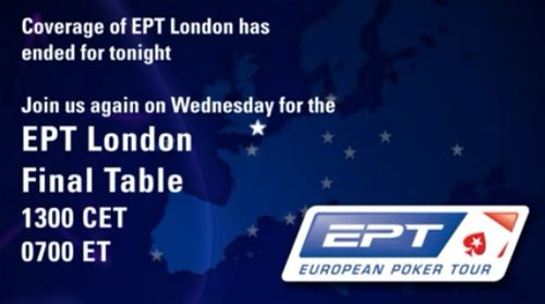 PokerStars.com EPT Londres - Jour 4 : Aaron Gustavson capitaine de la table finale 101