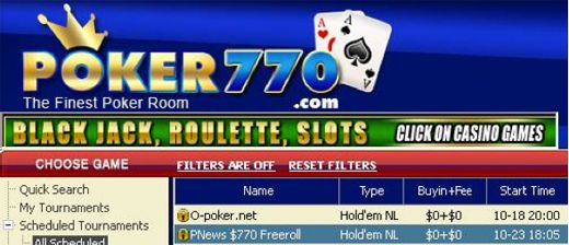 Hoje às 17:05 Torneio Semana 0 Cash Freeroll na Poker770 101