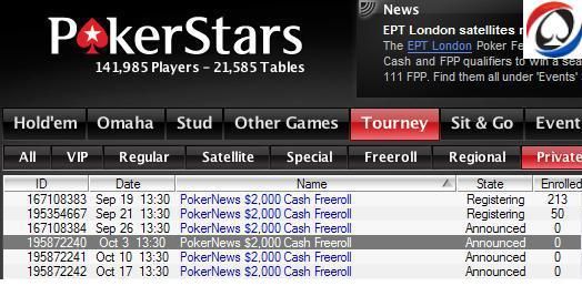 Περισσότερα ,000 Cash Freerolls στο PokerStars για τους... 101