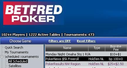 ¡5.000$ en el freeroll de Betfred Poker, exclusivo para PokerNews! 101