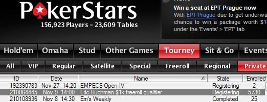 November Nine Freeroll Series Continues 101