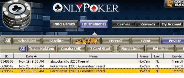 PokerNews Exclusive k Cash Freeroll At OnlyPoker 101