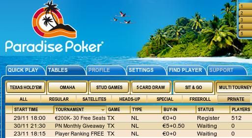 Win TV, iPod, Camera and Cash Tomorrow at Paradise Poker! 101