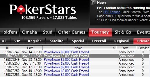 ,000 Cash Freerolls Exclusivos para Jogadores PokerNews na PokerStars 101