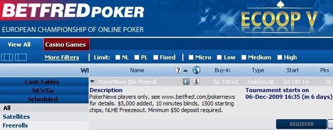 k Worth Of Freerolls From Betfred Poker 101