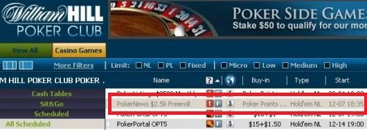 $2,500 Cash Freerolls Eksklusivt for PokerNews