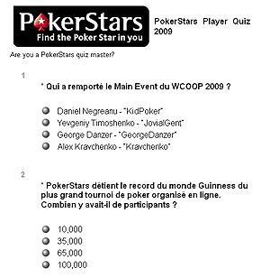 PokerStars Quiz : testez vos connaissances et gagnez un ticket 102