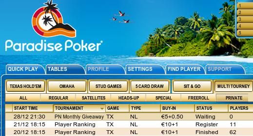 Tipptehnikat jagab täna ka Paradise Poker! 101