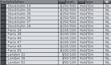 Снимка от лобито на Betfair Poker
