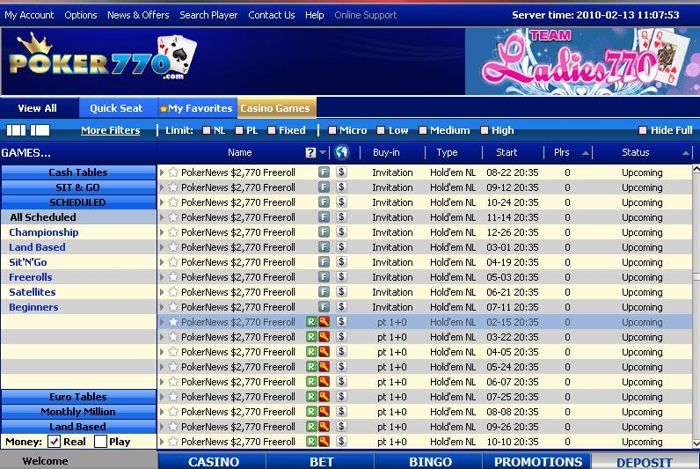 Poker770 70 freerollserier fortsätter 101