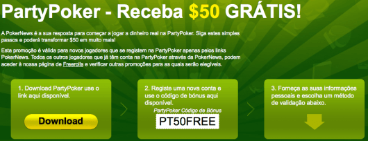 ,500 PokerNews Cash Freerolls na Party Poker 102