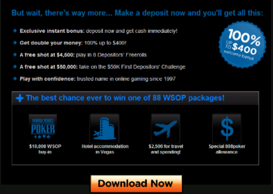 在888 Poker 你有8种方法参加WSOP! 101