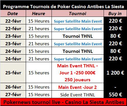 Tournoi de poker live : Casino la Siesta Antibes 22-28 fevrier 2010 101
