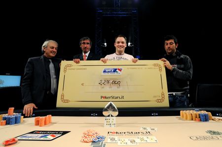 Italian Poker Tour - San Remo: ungurul Kwaysser Valdemár Ákos este Campionul 102