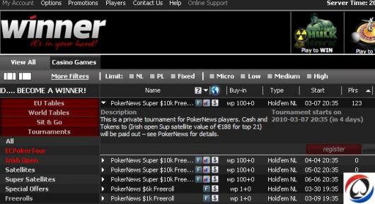 Este Domingo llega un nuevo PokerNews Super .000 - ¡Torneo freeroll especial en Winner... 101