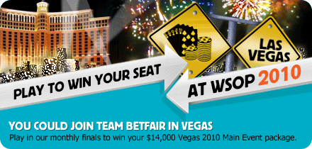 Betfair Poker : six packages Main Event des WSOP 2010 101